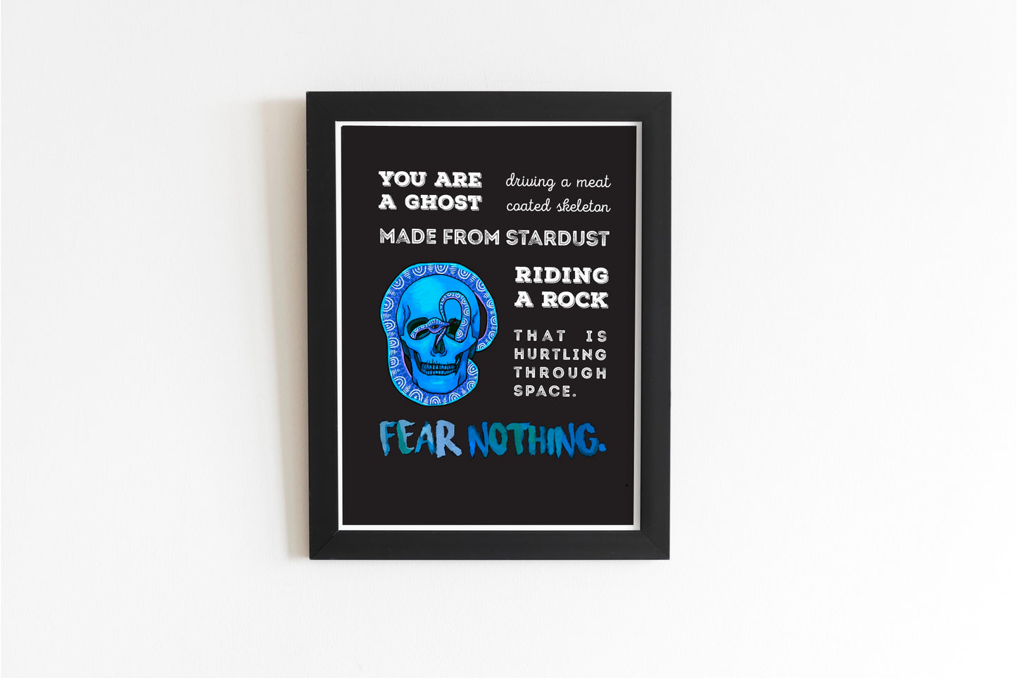 Fear Nothing Print | Skull & Snake