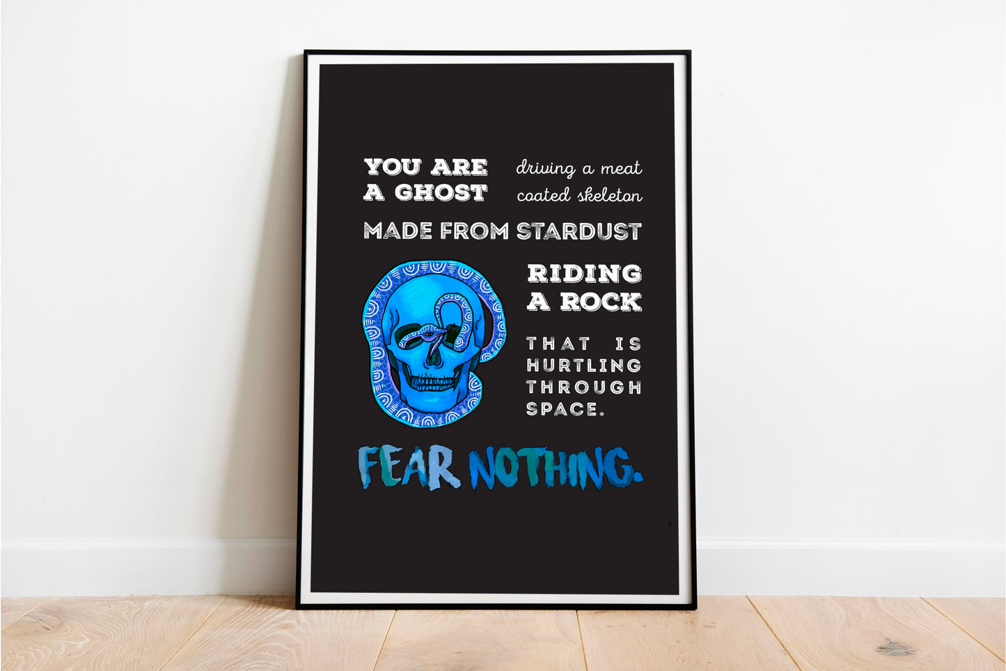 Fear Nothing Print | Skull & Snake